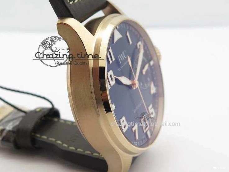 MIROTIME 1223 Big Pilot IW500909 RG ZF 1:1 Best Edition Le Petit Prince On Brown Leather Strap A Breathable 7293